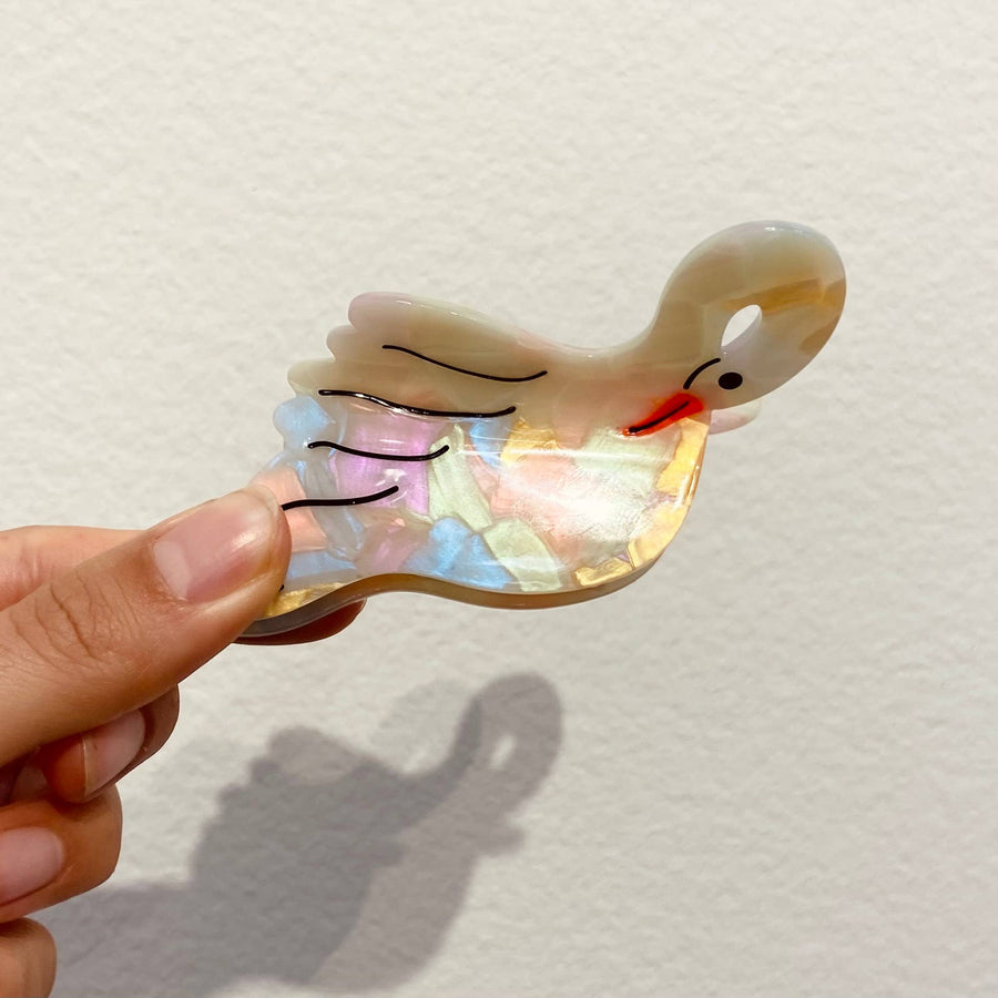 Egret Hair Claw by Carolyn Suzuki