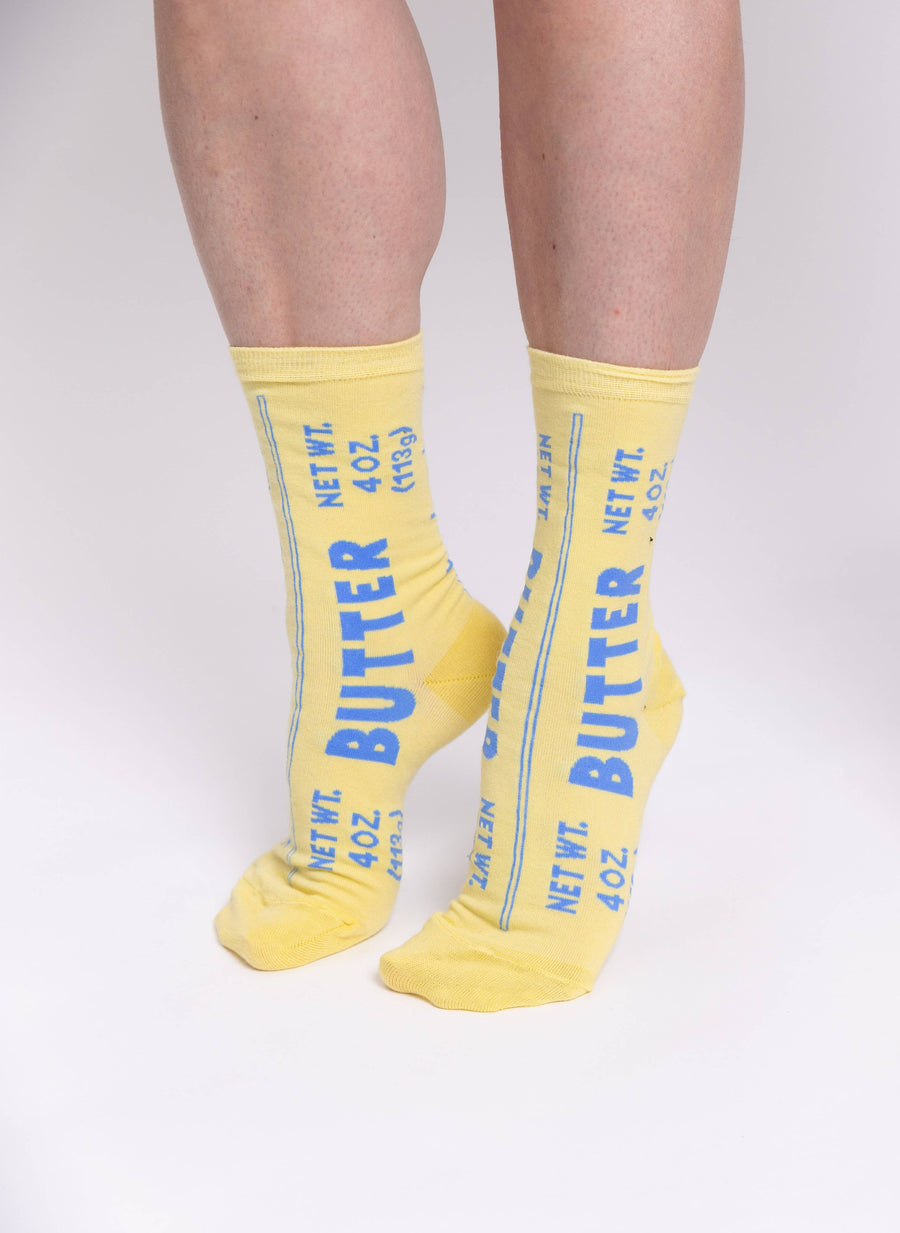 S Butter Adult Crew Socks