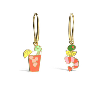 Bloody Mary 18k Gold Drop Earrings