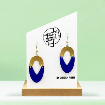 Midnight Ice Blue Joni Dangle Earrings