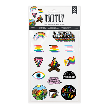 Inclusive Pride Tattoo Sheet by Bianca Designs