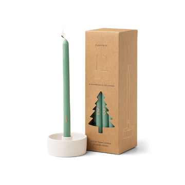 12 Days of Christmas Cypress & Fir Taper Candle Set