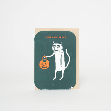 Trick or Treat Costume Cat Card