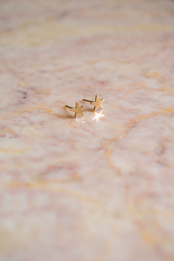 14K Gold Fill Star Studs