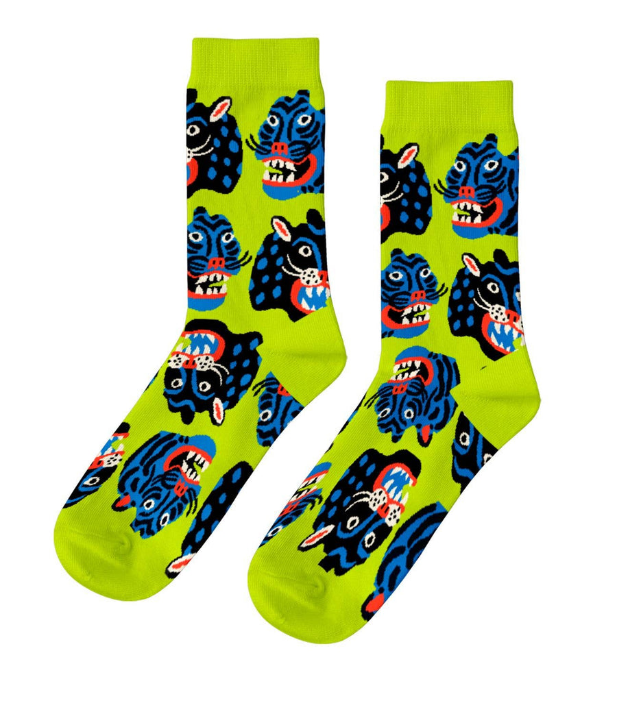 S Kristina Micotti Wild Cats Adult Crew Socks