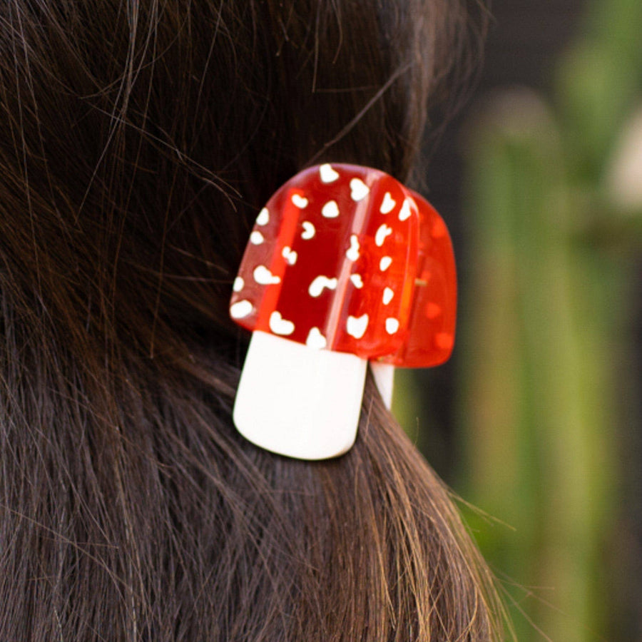 Mushroom Hair Claw Clip by Jenny Lemons