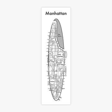 Manhattan Map Print by Archie's Press