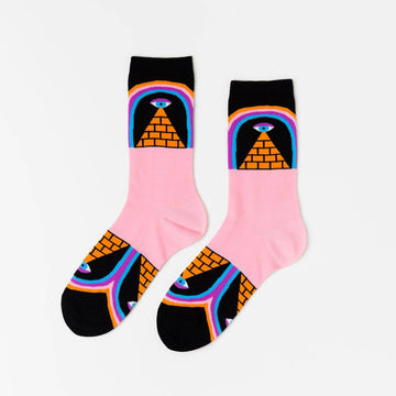 S Pyramid Adult Crew Socks