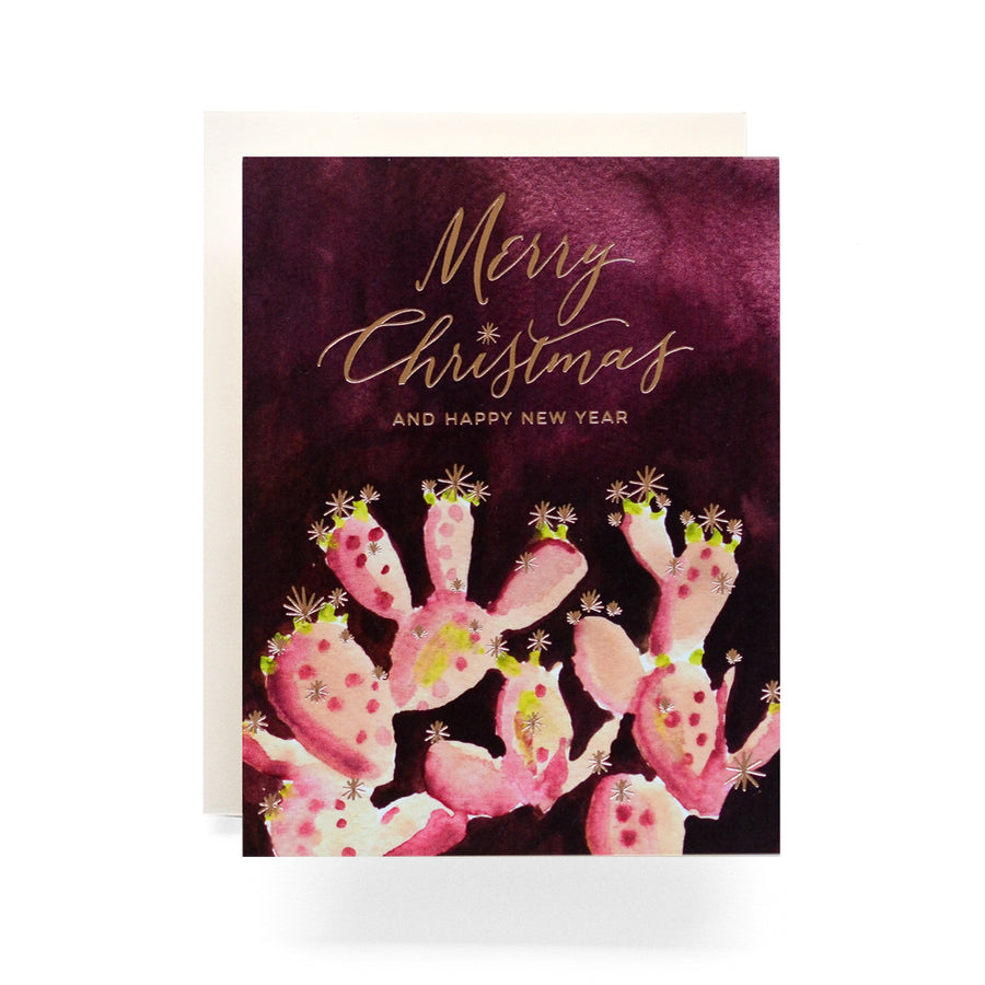 Cactus Merry Christmas Card