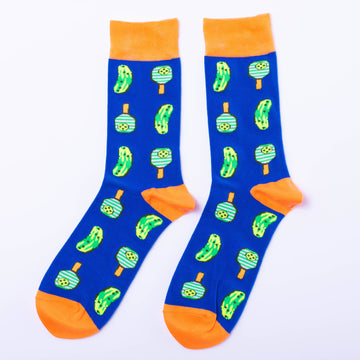 L Pickleball Adult Crew Socks