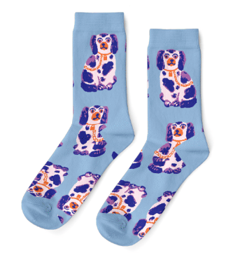 S Staffordshire Dogs Adult Crew Socks