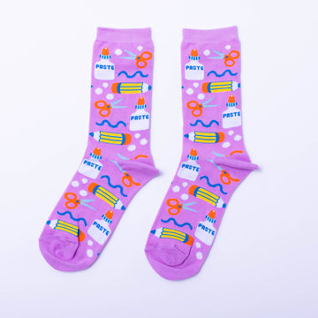 S Crafty Socks Adult Crew Socks