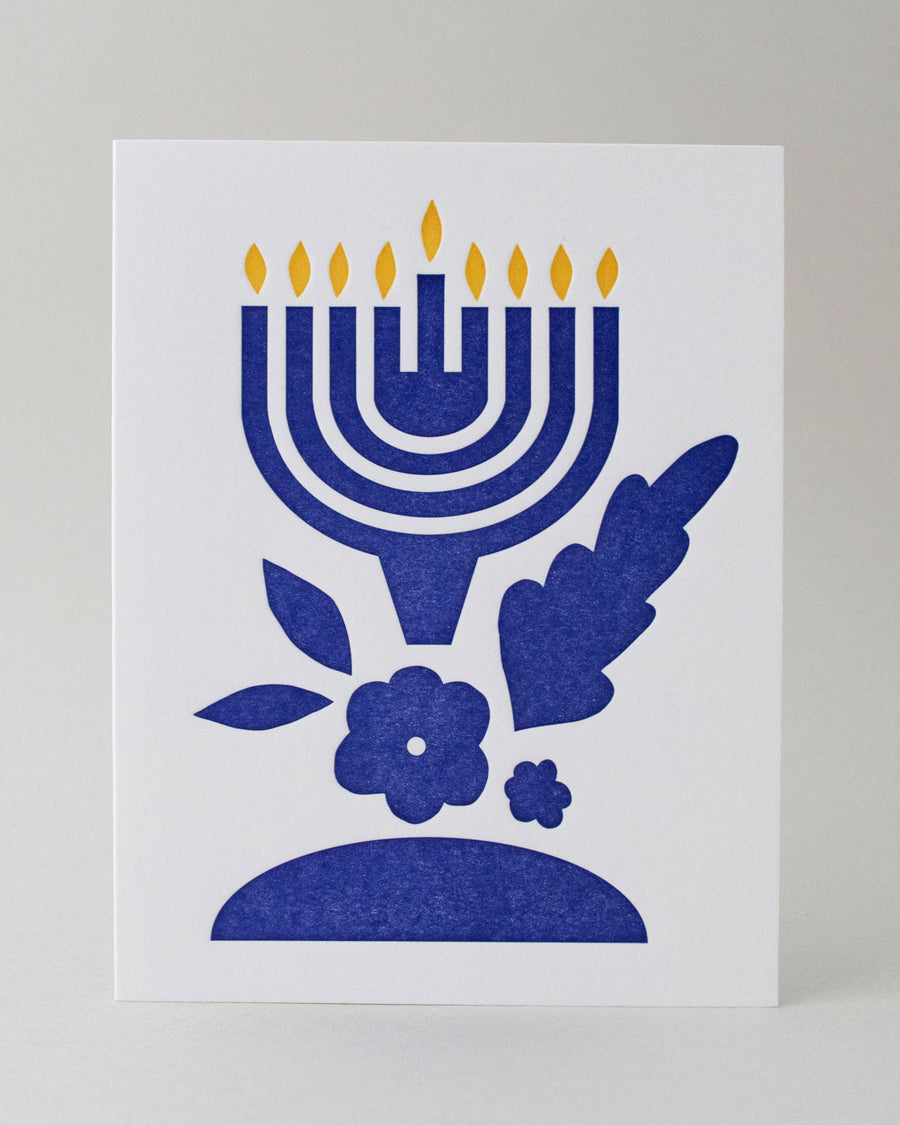 Happy Hanukkah Letterpress Card