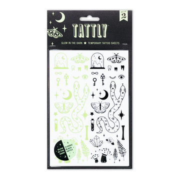 Curiosities Glow-in-the-Dark Tattoo Sheets By Camille Chew